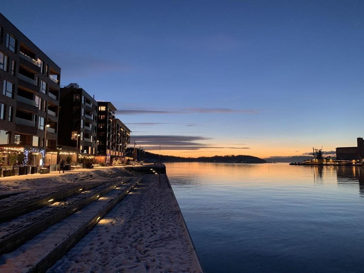 Luxury 2-Bedroom Apartment With Seaview In Oslo City Center Exterior foto